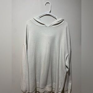 White oversized sweatshirt